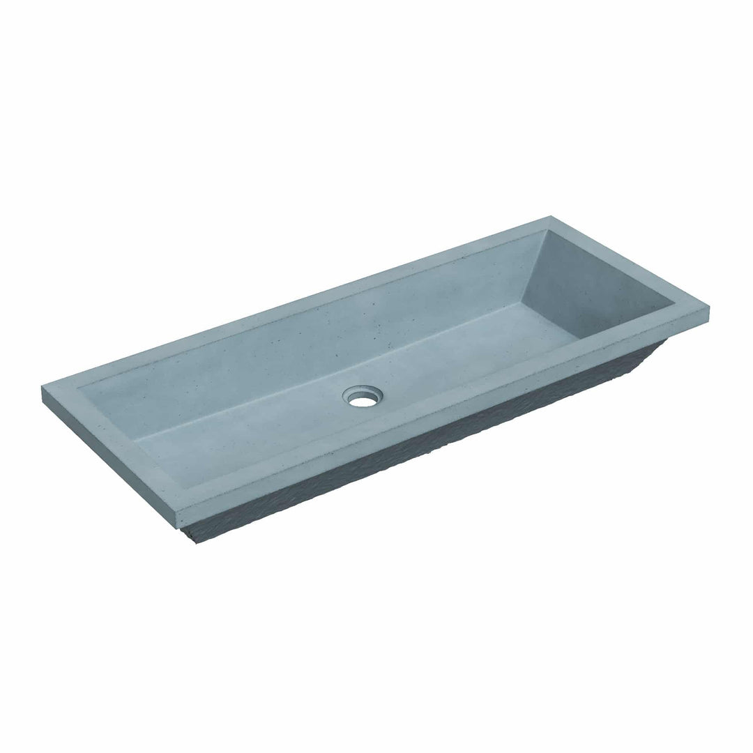 Arcata Nativestone Concrete Undermount Trough Bathroom Sink
