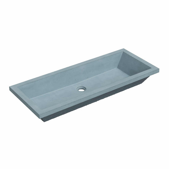 Arcata Nativestone Concrete Undermount Trough Bathroom Sink