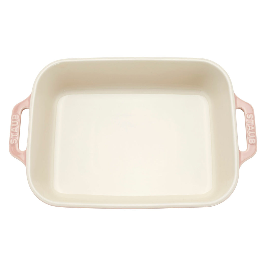 Ceramic 4-Pc Baking Pans Set, Casserole Dish with Lid, Brownie Pan, Pastel