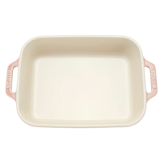 Ceramic 4-Pc Baking Pans Set, Casserole Dish with Lid, Brownie Pan, Pastel