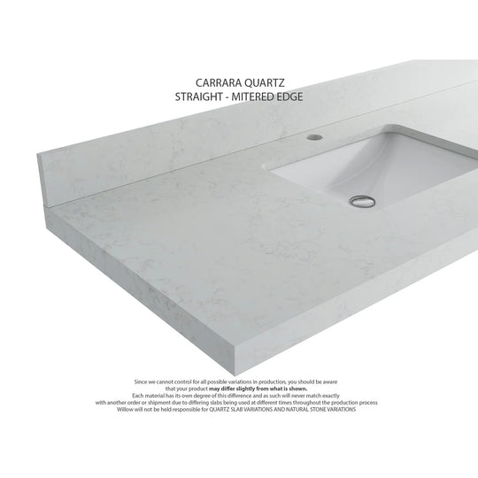Willow Collection 84 in W X 22 in D X 36 in H Boston Double Bowl Sink Bathroom Vanity with Countertop