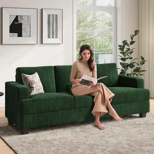 89 Inch Sofa Couch, Fabric 3 Seater Sofa for Living Room Apartment Office