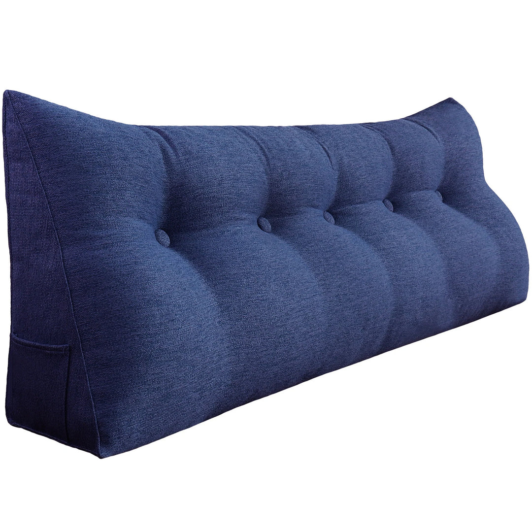 Bed Rest Wedge Reading Pillow Headboard Back Support Cushion