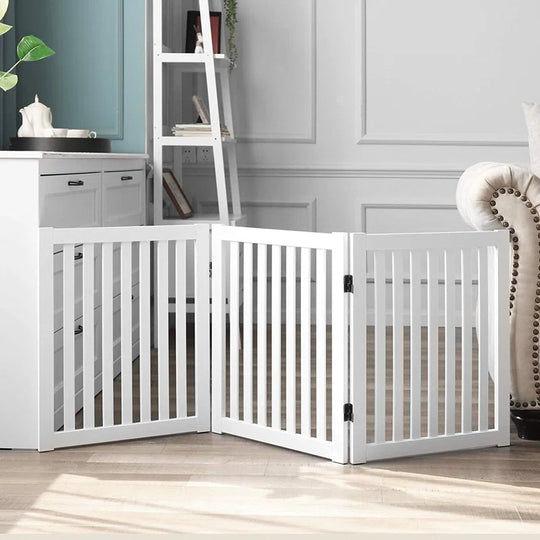 Remi Wood Free Standing Pet Gate