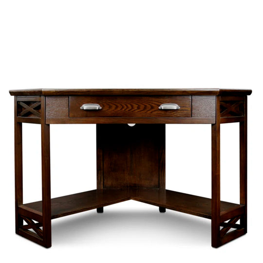 Moorton Corner Computer Desk Made with Solid Wood