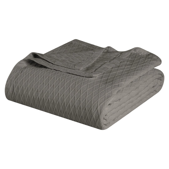 Diamond Weave All-Season Bedding Cotton Blanket