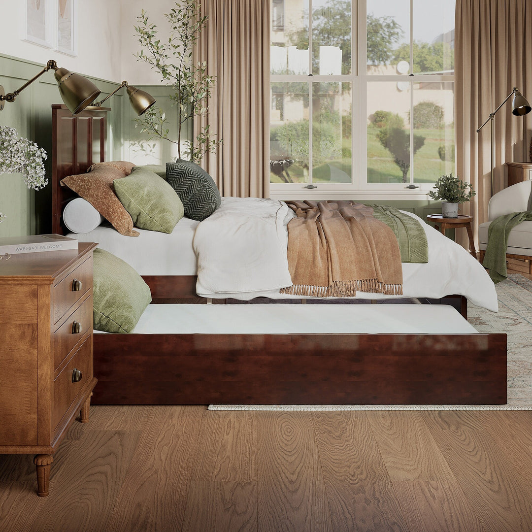 Madison Platform Bed with Matching Footboard & Trundle