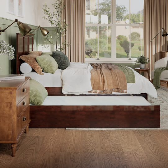 Madison Platform Bed with Matching Footboard & Trundle