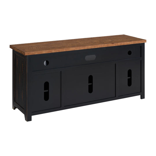 Nantucket 65-Inch Wide Solid Wood TV Stand with Storage