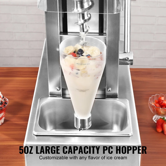 Ice Cream Blender, High-Speed Ice Cream Maker Mixer Stir Machine, Stepless Speed Adjustment