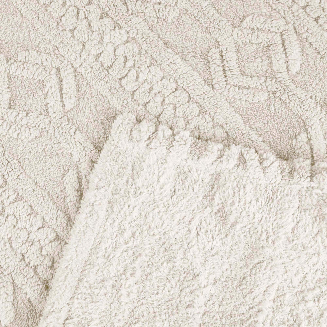 Arctic Boho Jacquard Plush Fluffy Fleece Blanket