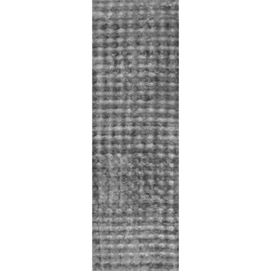 Jeni Solid Plush Machine Washable Area Rug