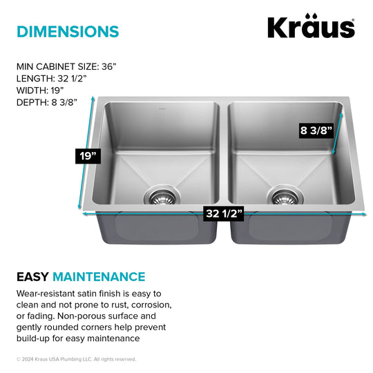 Fairlane Undermount 18 Gauge Stainless Steel Kitchen Sink