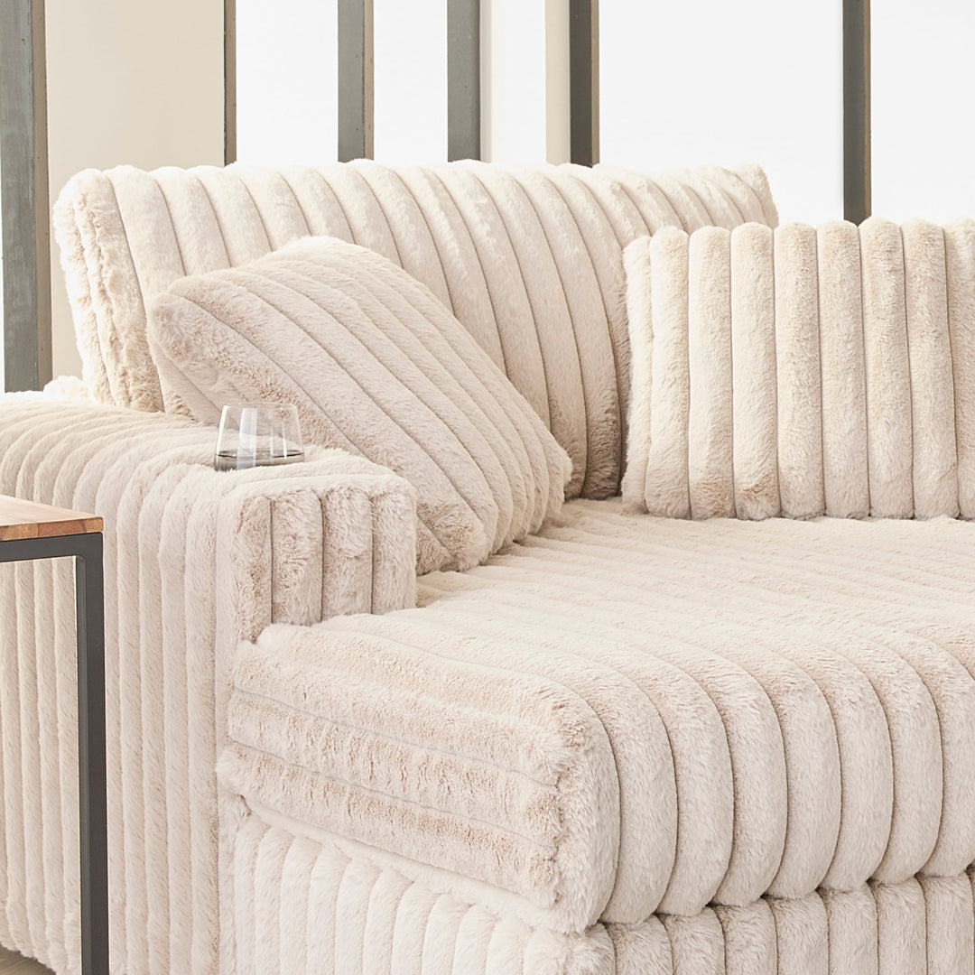Belvoir Oversized Cuddle Chaise, with Cup Holders