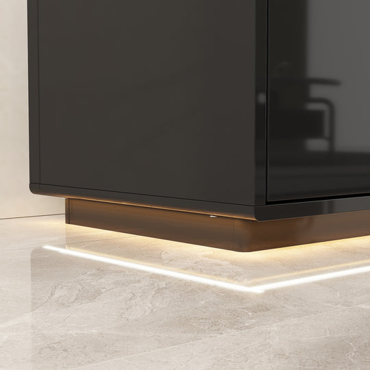 Chic Led-Lit Media Console for Stylish Homes Entertainmnet Center - 70.9"