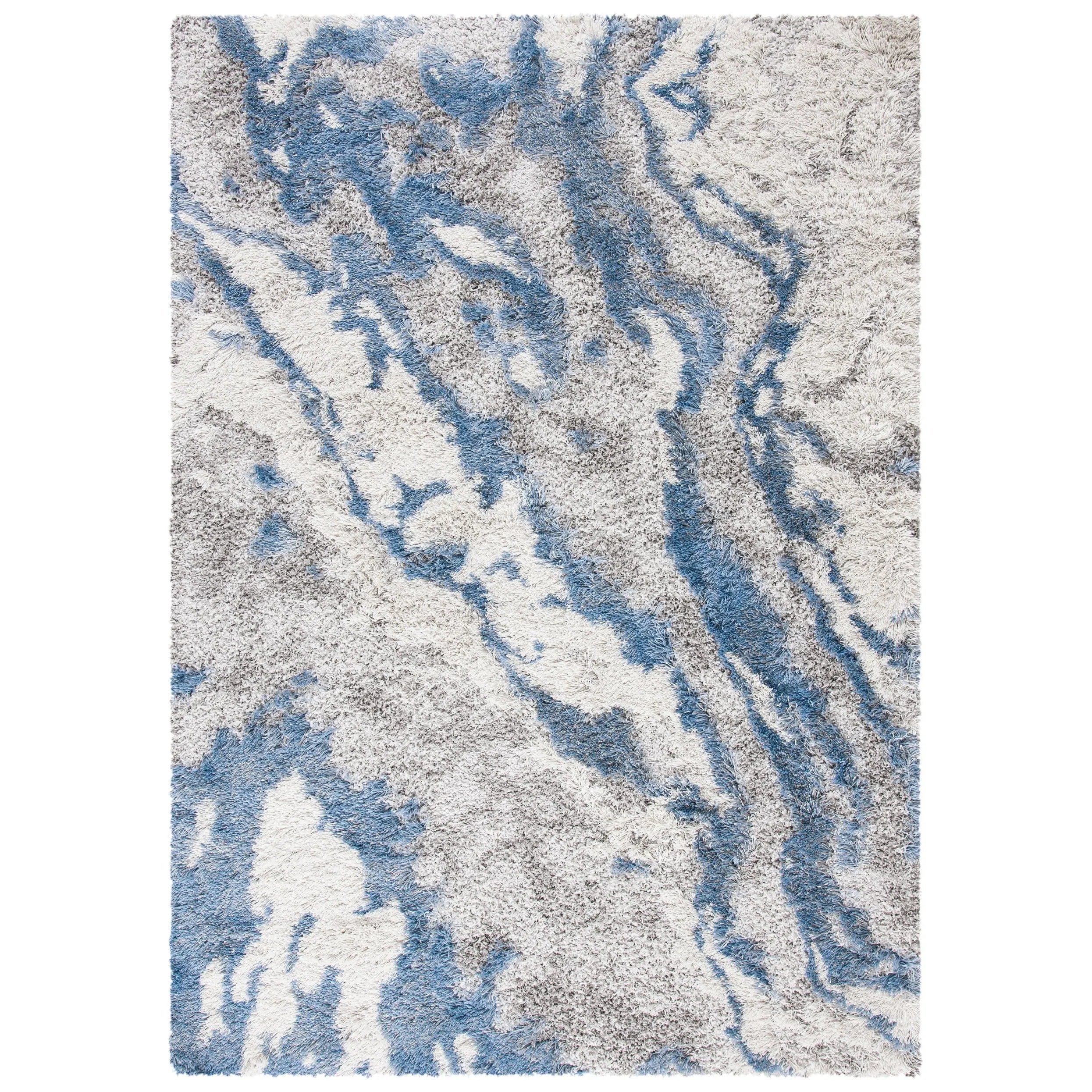 Horizon Shag Mukades Abstract 2.5-Inch Thick Rug