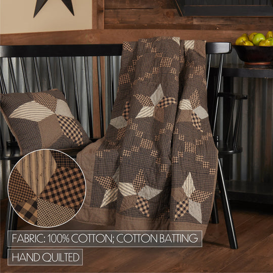 Farmhouse Star Quilted Throw 60X50