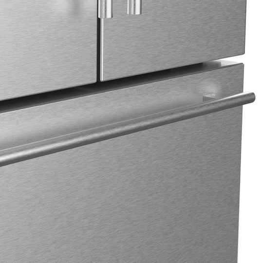 22.4 Cu. Ft. 3-Door French Door Refrigerator with Water Dispenser and Automatic Ice Maker in Stainless Steel, Counter Depth