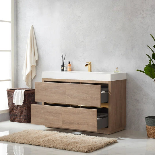 Beira 48'' Single Bathroom Vanity with Top
