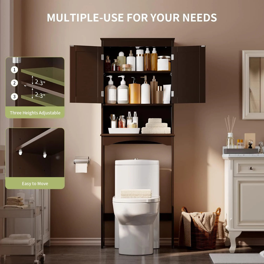 Bathroom Storage Cabinet, Toilet Storage Cabinet, Bathroom Shelf over the Toilet, Space Saver Toilet