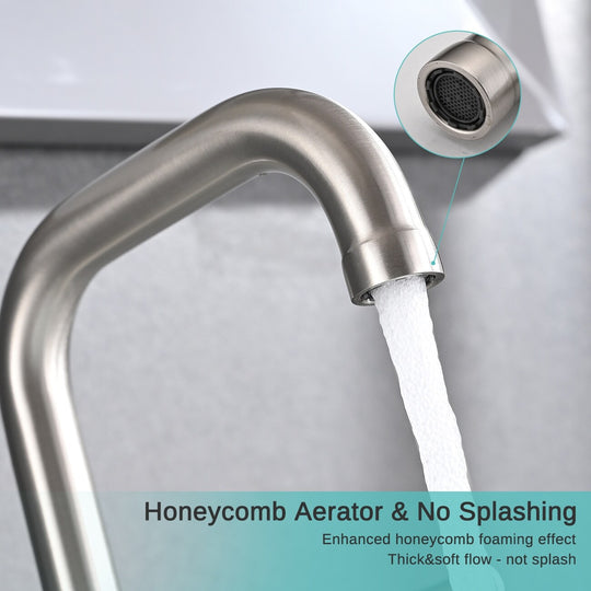 8 Inch Luxury Widespread Bathroom Sink Faucet with Pop-Up Drain