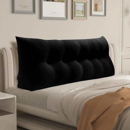 Bed Rest Wedge Reading Pillow Headboard Back Support Cushion