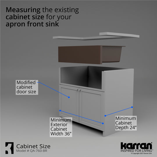 Farmhouse/Apron-Front Quartz Double Bowl Kitchen Sink