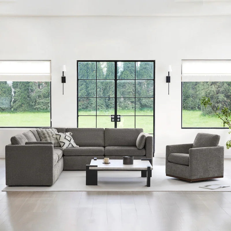 Mia Oversized Modular Sectional Fabric Sofa