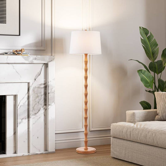 61'' Floor Lamp with Fabric Drum Shade