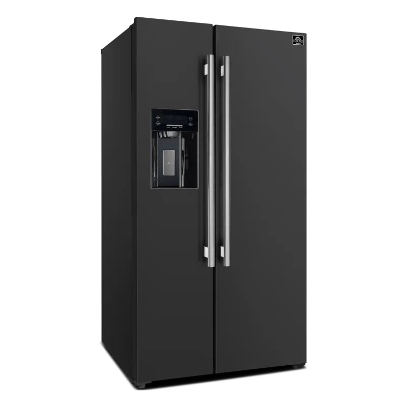 Salerno 36-Inch Side-By-Side 20 Cu.Ft Refrigerator with External Ice & Water Dispenser
