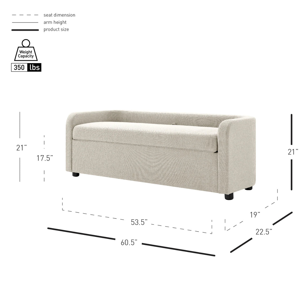 NPD Furniture Wendy Storage Bench