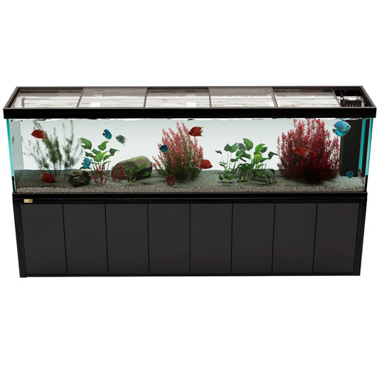 600 Gallon Tempered Glass Aquarium Black