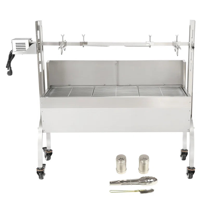 Single Burner Freestanding Wood Burning Gas Grill