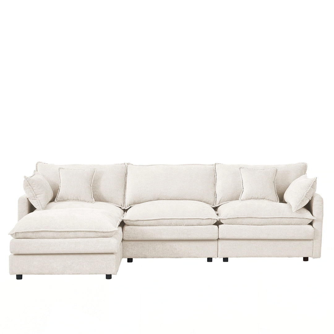 Modular Sectional Sofa, 102 Inch L Shaped Couch Set for Living Room