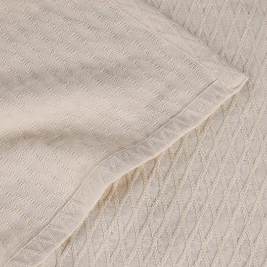 Diamond Weave All-Season Bedding Cotton Blanket