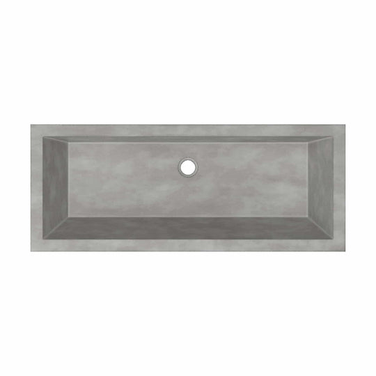 Arcata Nativestone Concrete Undermount Trough Bathroom Sink