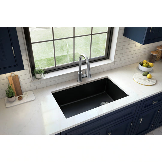 Undermount Quartz Single-Bowl Kitchen Sink