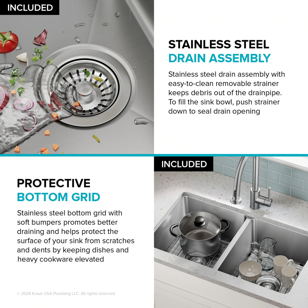 Fairlane Undermount 18 Gauge Stainless Steel Kitchen Sink