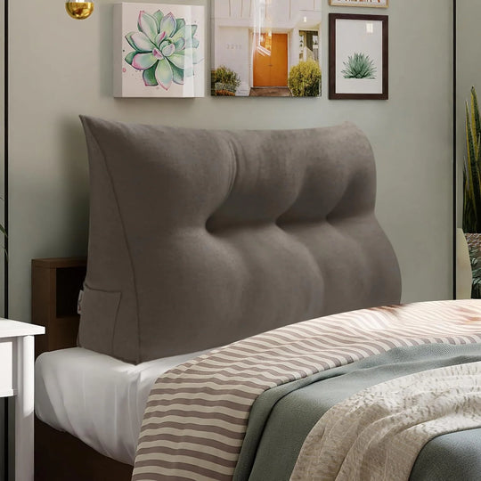 Bed Rest Wedge Reading Pillow Headboard Back Support Cushion