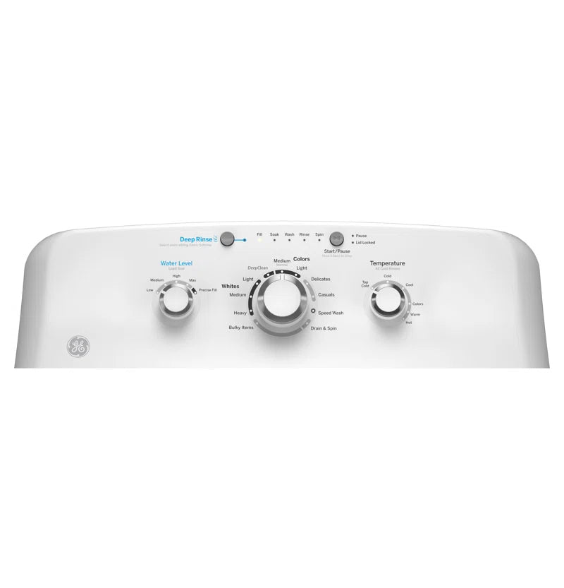GE 4.0 Cu Ft Capacity Washer with Stainless Steel Basket and Water Level Control​