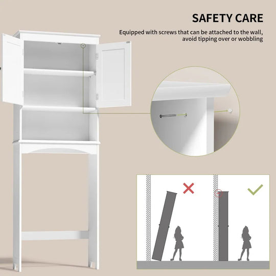 Bathroom Storage Cabinet, Toilet Storage Cabinet, Bathroom Shelf over the Toilet, Space Saver Toilet
