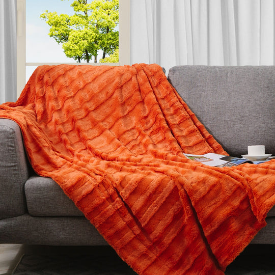 40 X 50 Ultra Soft Faux Fur Throw Blanket