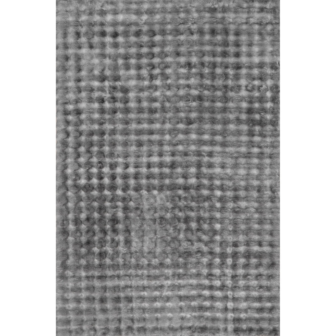 Jeni Solid Plush Machine Washable Area Rug