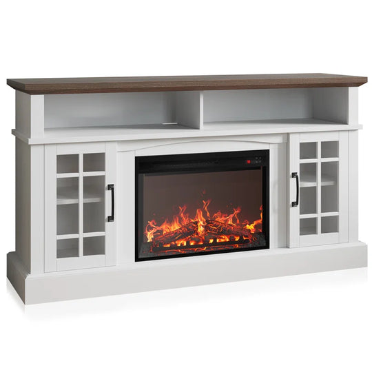 Kehaulani 65" Media Console TV Stands with Electric Fireplace