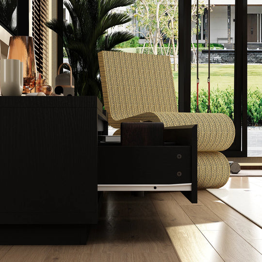 Entertainment Center Table Retracted Extendable TV Stand in Stretch