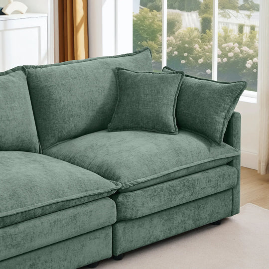 Modular Sectional Sofa, 102 Inch L Shaped Couch Set for Living Room
