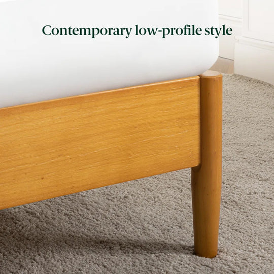 Whitman Low Profile Mid-Century Modern Platform Bed