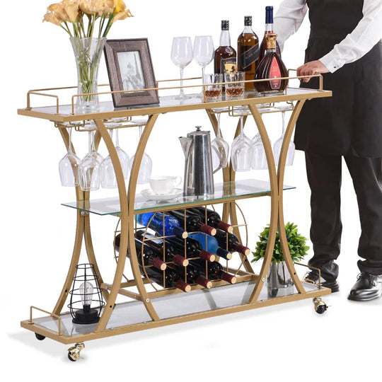 Forbin Metal Bar Cart