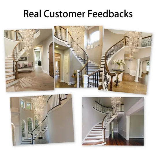 Crystal Dimmable LED Tiered Chandelier - 118In