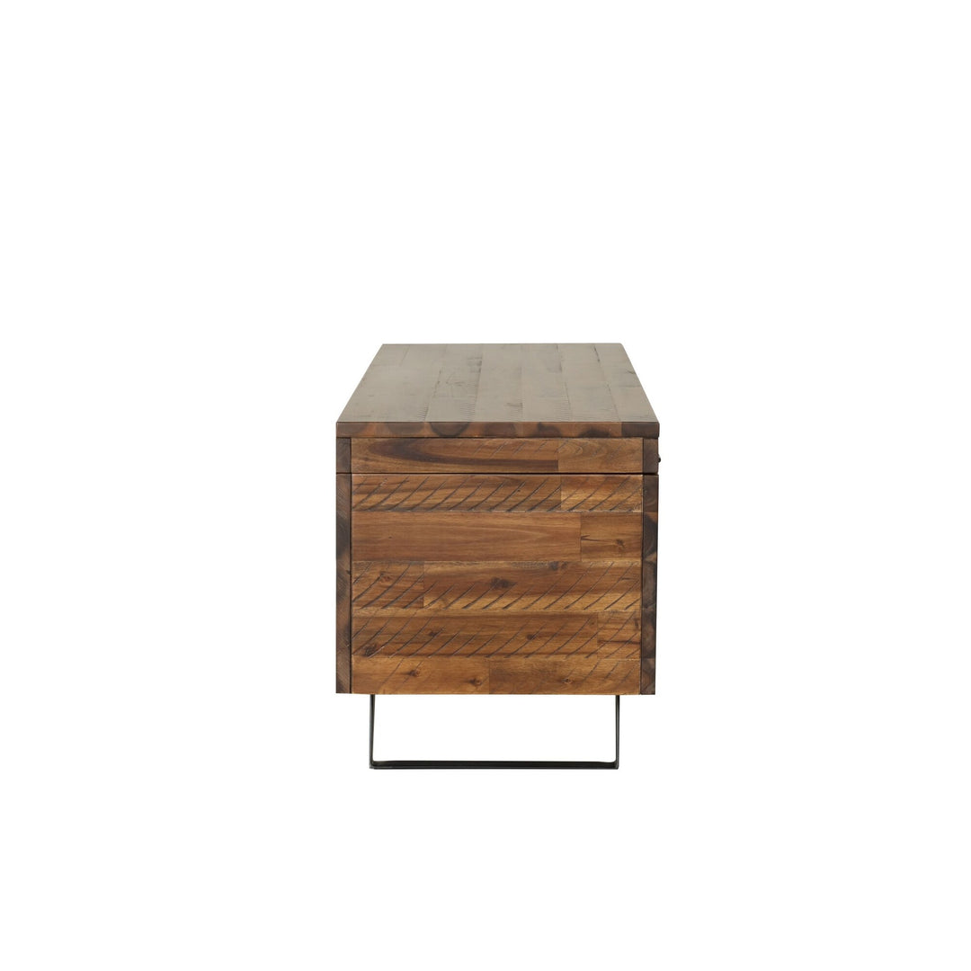 Broadmore 46-Inch Acacia Wood Storage Bench